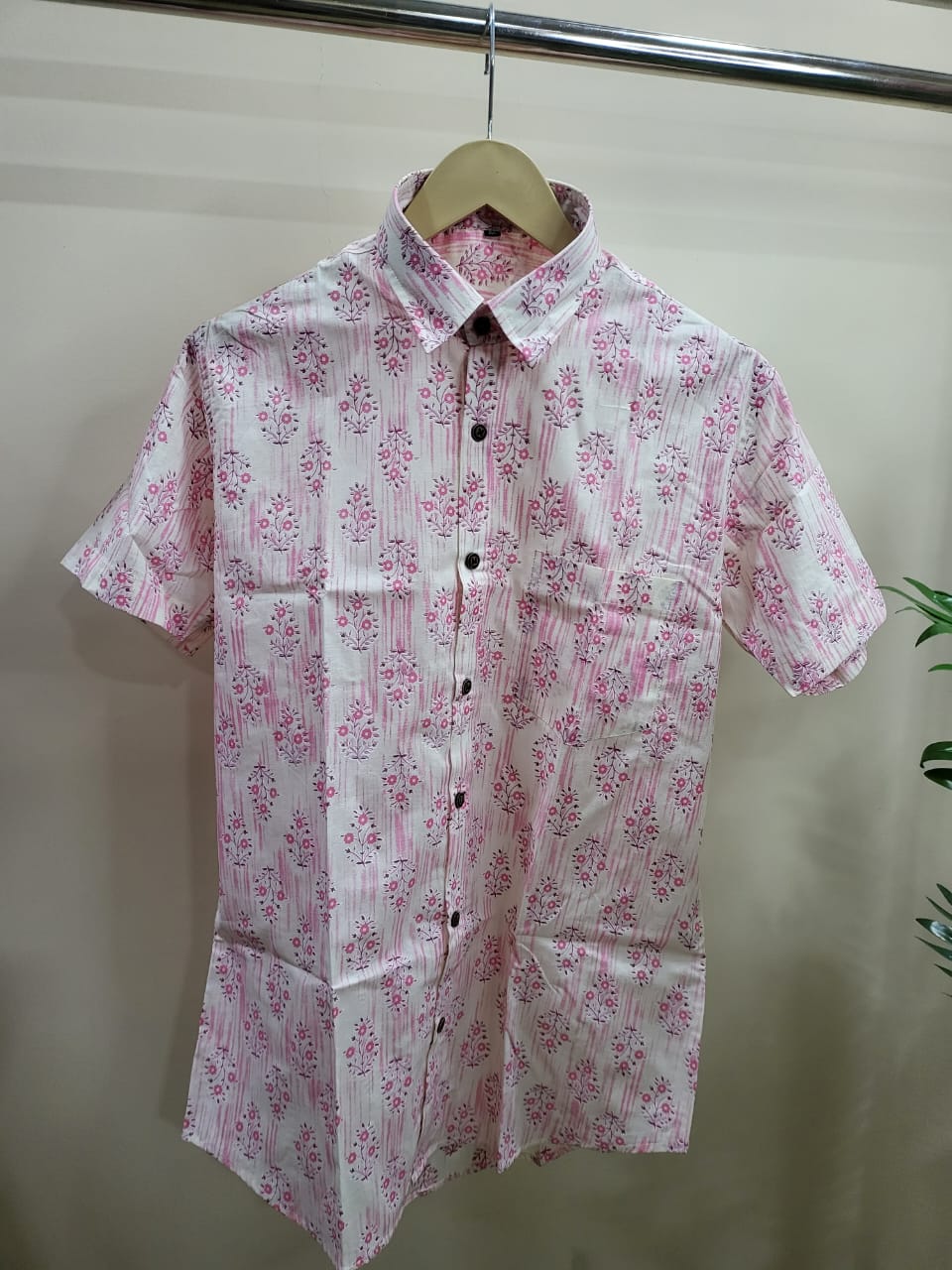 Hand Blocks Printed Half sleeves Shirt