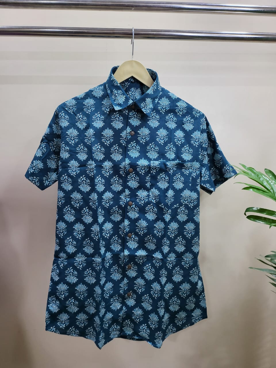 Hand Blocks Printed Half sleeves Shirt