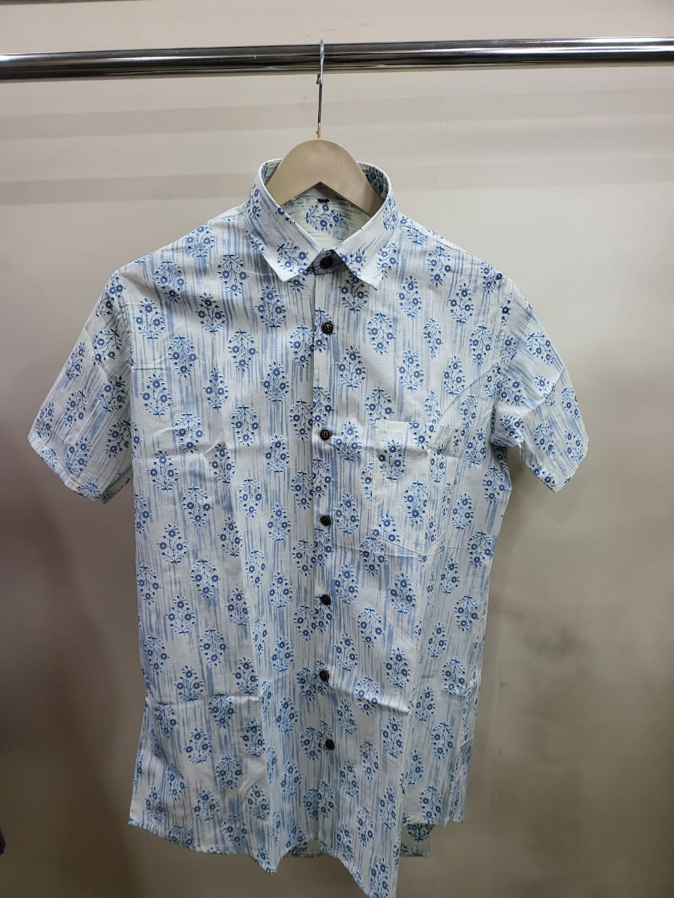 Hand Blocks Printed Half Sleeves shirt