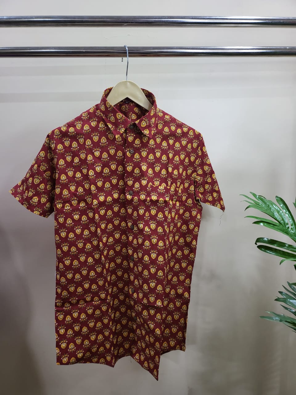 Hand Blocks Printed Half sleeves Shirt